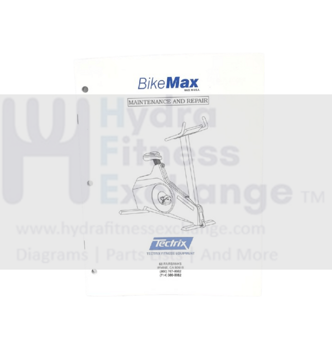 cybex bike manual Cybex Tectrix Bikemax R Upright Bike Maintenance and Repair Manual