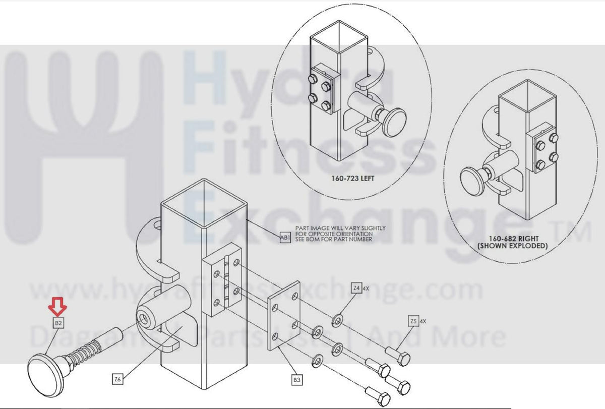 Matrix Fitness Strength System Spring Pin Assembly 1000431764 ...