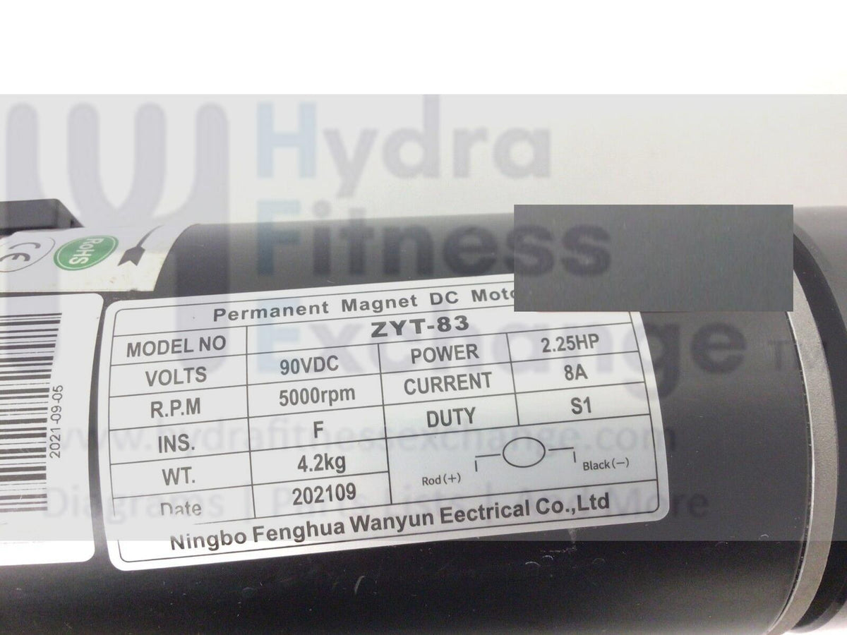 Superfit 2-in-1 Treadmill Dc Drive Motor With FlyWheel 2.25hp ZYT
