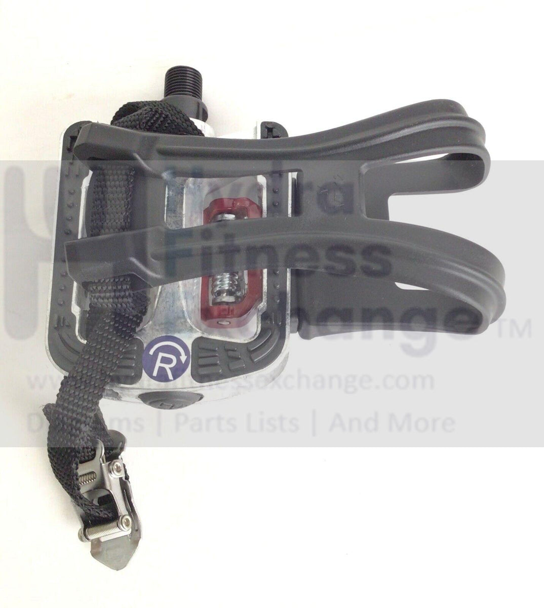 indoor bike pedals Bowflex Schwinn Stationary Bike Right Pedal with SPD and Toe Clips Cag – hydrafitnessparts
