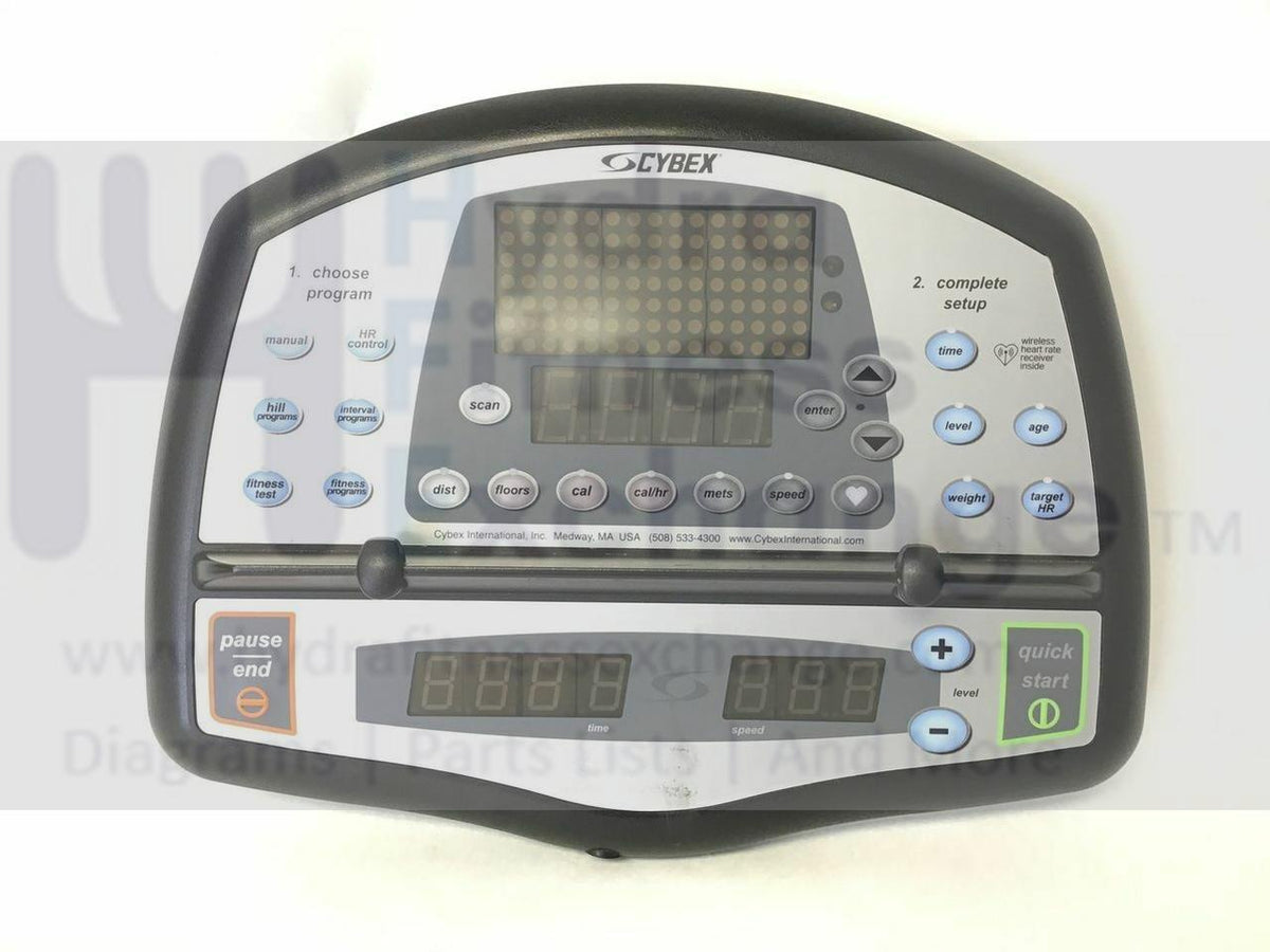 cybex 530c Cybex 530C 530R Cyclone Upright Stepper Display Console Panel  PL-18077/AD19138-Q
