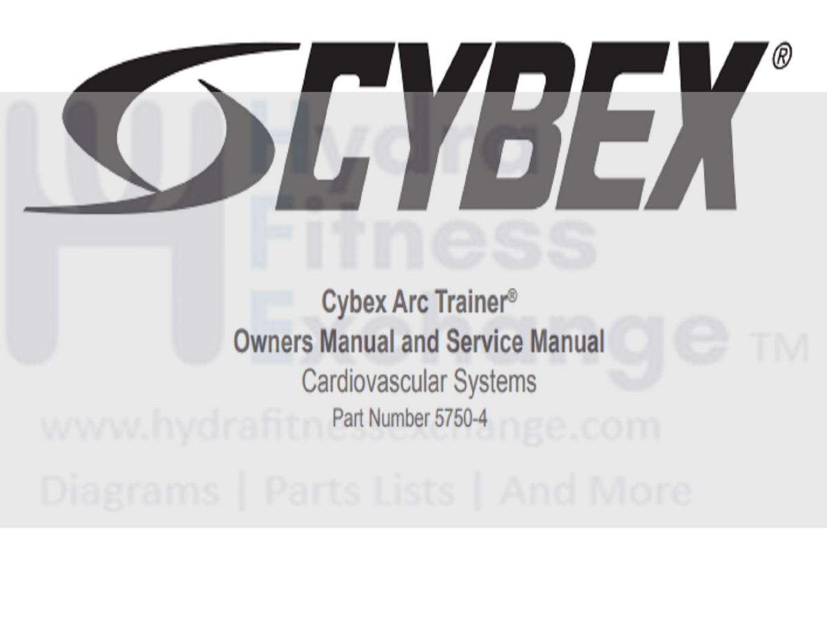 cybex 750c upright bike manual Cybex Arc Trainer 750A-01 750AT-01 Elliptical Owner Manual 5750-4 –  hydrafitnessparts