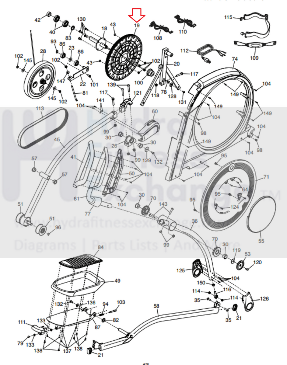 Latch (verrou) De Pédale Elliptique 244058 — Compatible NordicTrack, ProForm, Freemotion, ICON