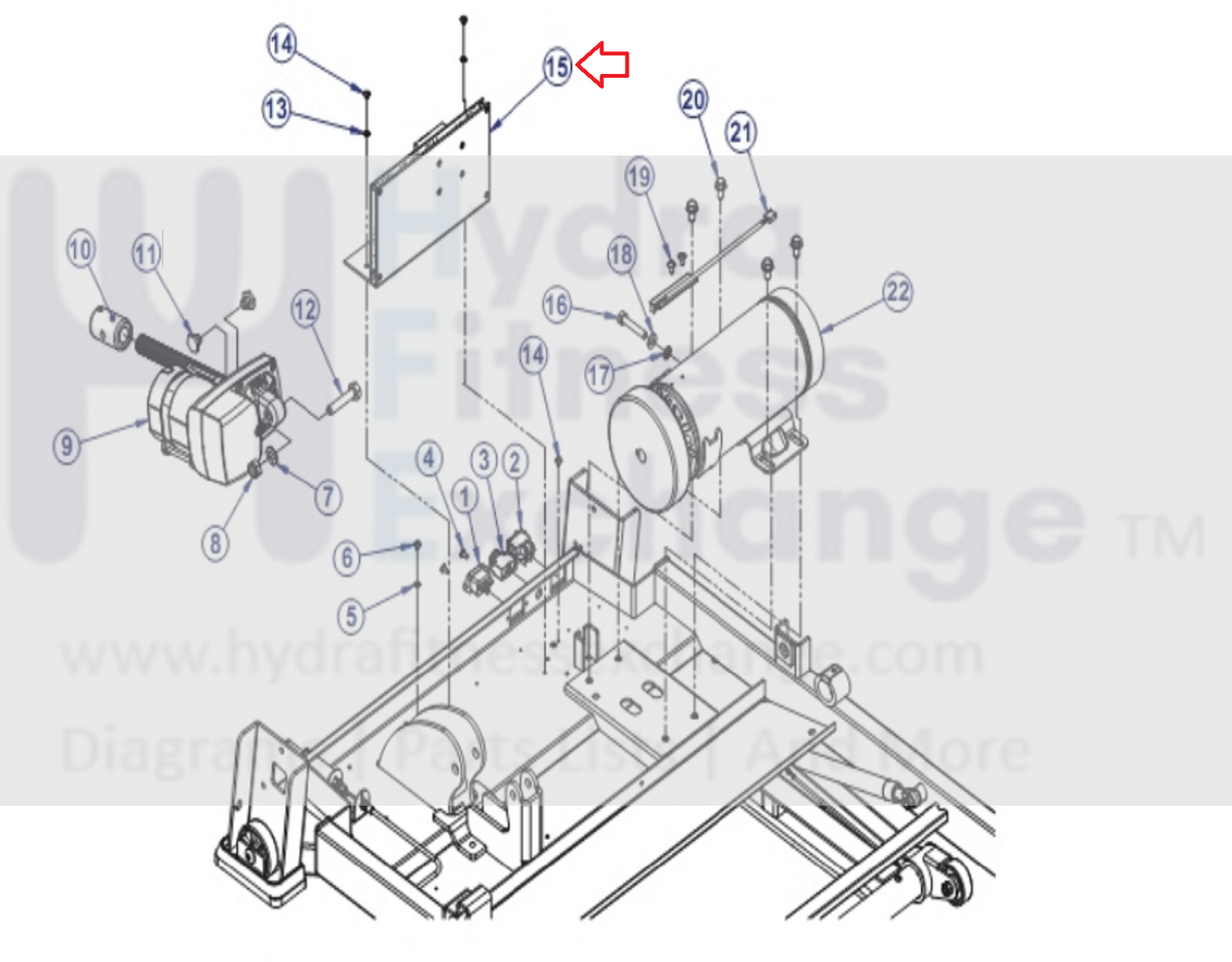 Carte Mère Moteur Inférieure Pour Tapis Roulant Life Fitness F1 - FTR - Réf 8879001 - Neuve