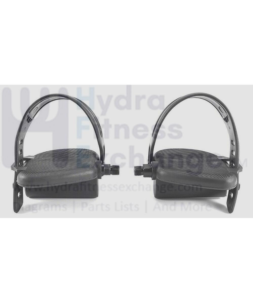 life fitness pedal straps Life Fitness R1 R15 R3 R35 Recumbent Bike Left & Right Pedal with Strap REX229E 9/16