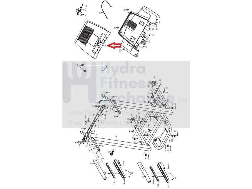 Proform XP 550e Treadmill Display Console Panel 001-0516 233606