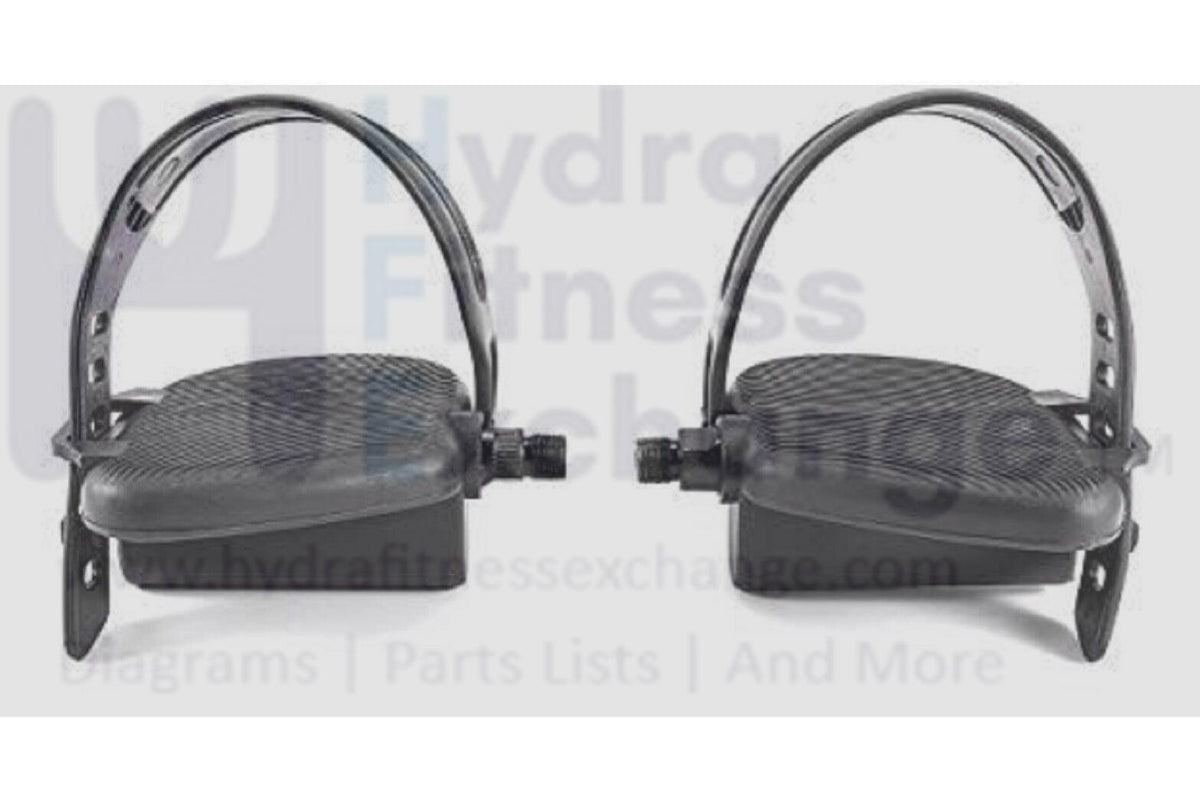 half pedal Schwinn 215P 220P Recumbent Bike Pedal Set Half Inch Spindle sch215hal – hydrafitnessparts