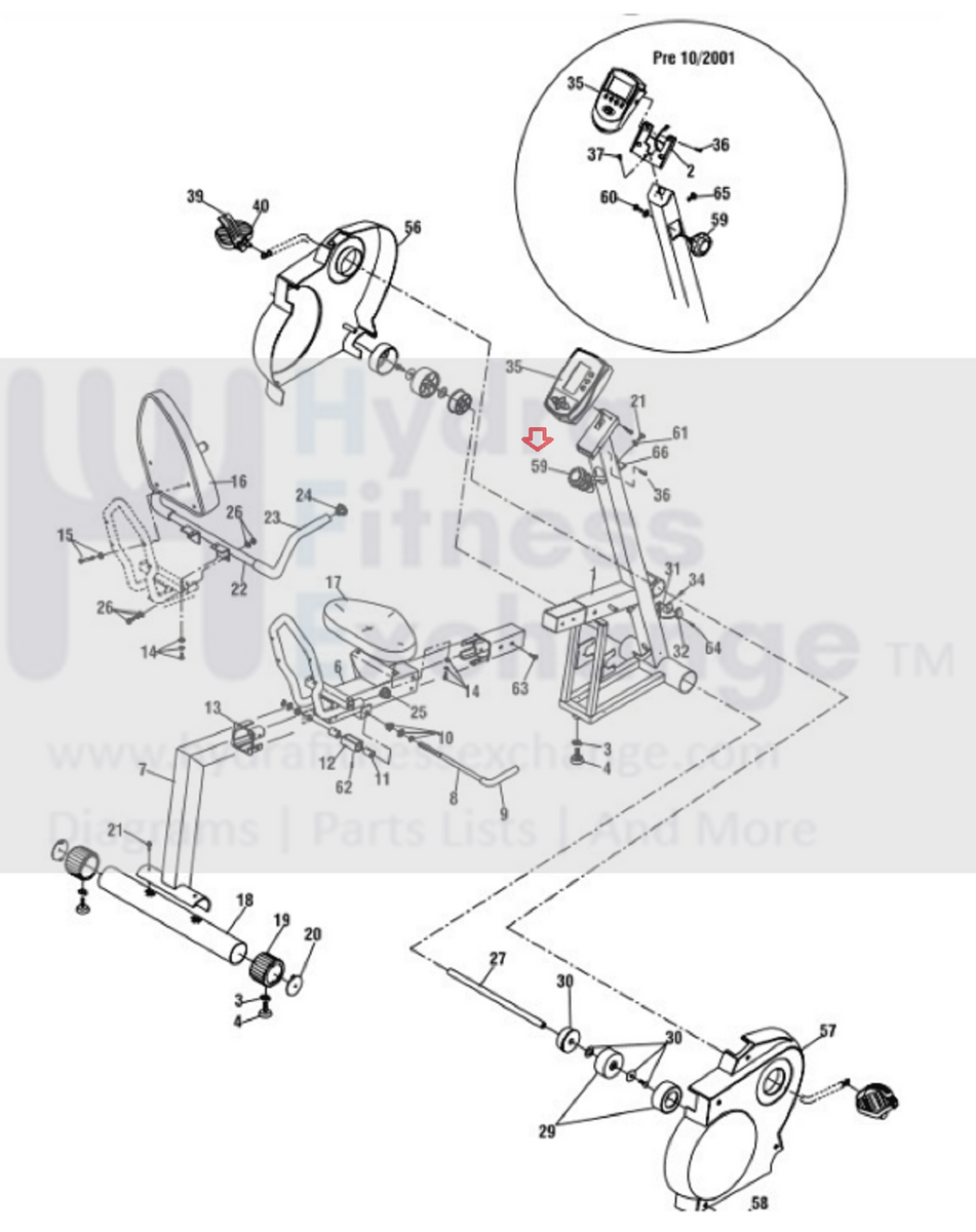 schwinn bicycle parts and accessories Schwinn 215P Recumbent Bike Resistance Control Mechanism W/Cable 215P- –  hydrafitnessparts