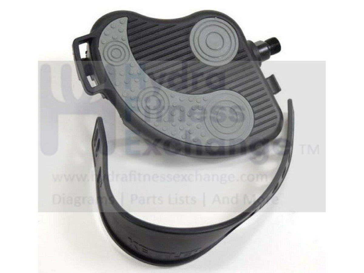Schwinn Upright Bike Right Foot Pedal with Strap 9/16