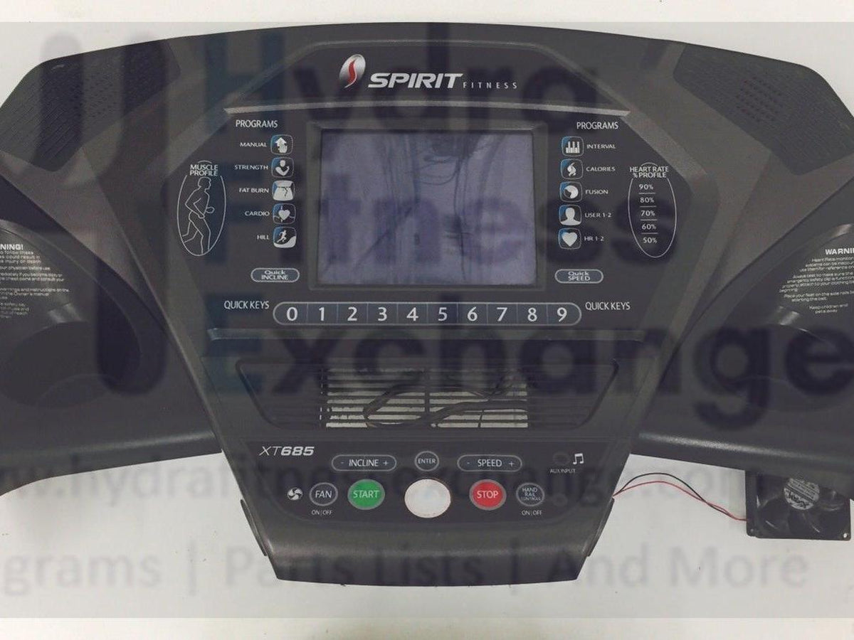 Spirit X Series - XT685 Treadmill Upper Display Console Control