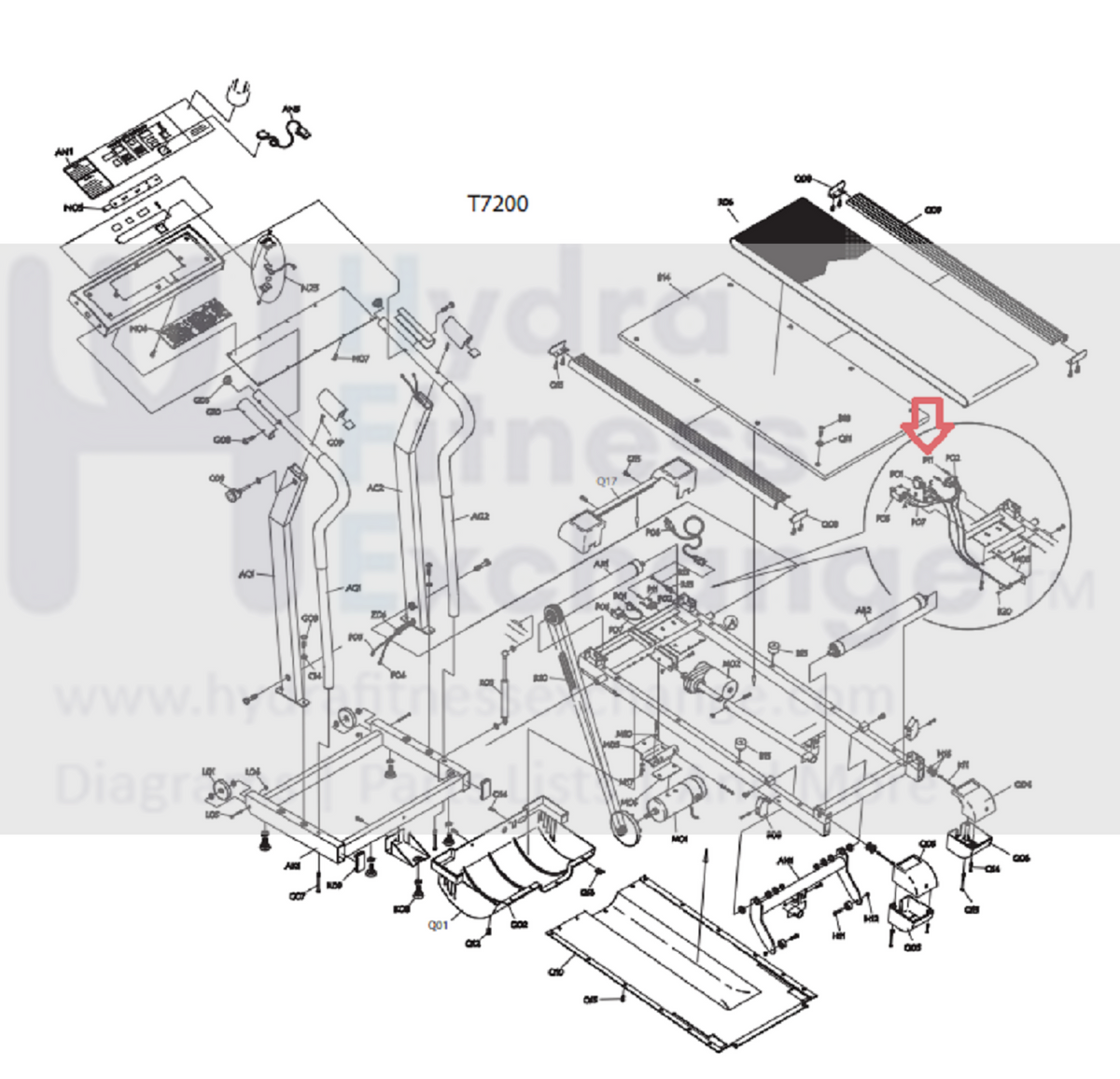 Vision Matrix Merit Fitness Treadmill Power Entry Socket Input