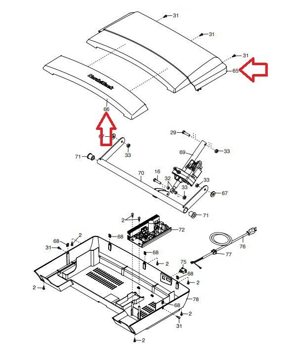 Nordictrack t 6.5 s best sale treadmill parts