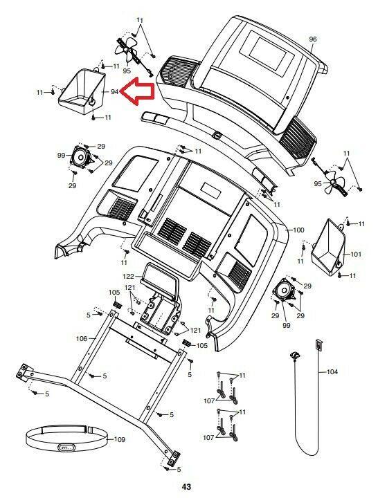 Nordictrack elite 5700 discount parts