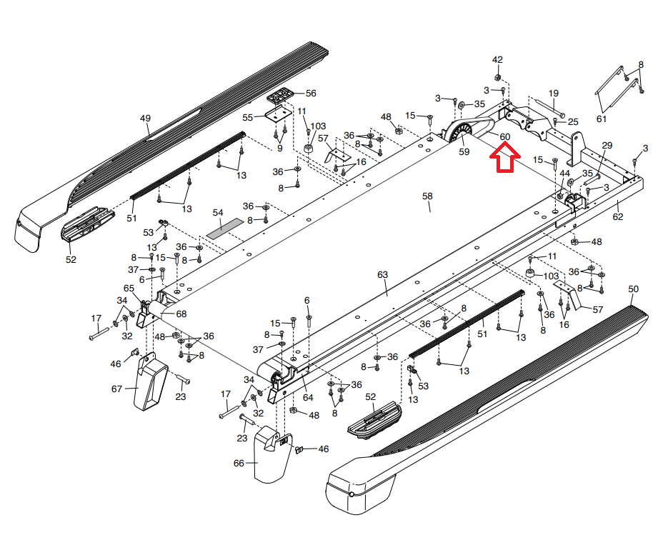 Proform crosswalk 395 online replacement belt