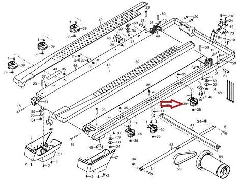 NordicTrack Treadmill Isolator Deck Shock Cushion with Screw and Washer 369377