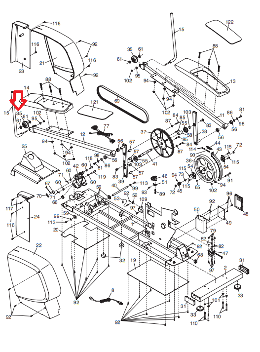 Healthrider discount elliptical crosstrainer