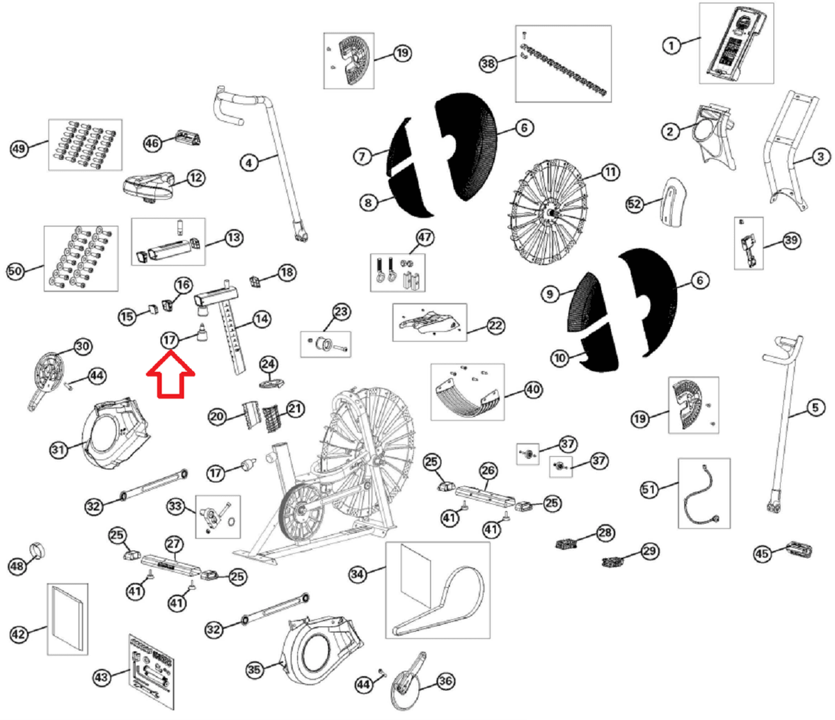 Schwinn store airdyne parts