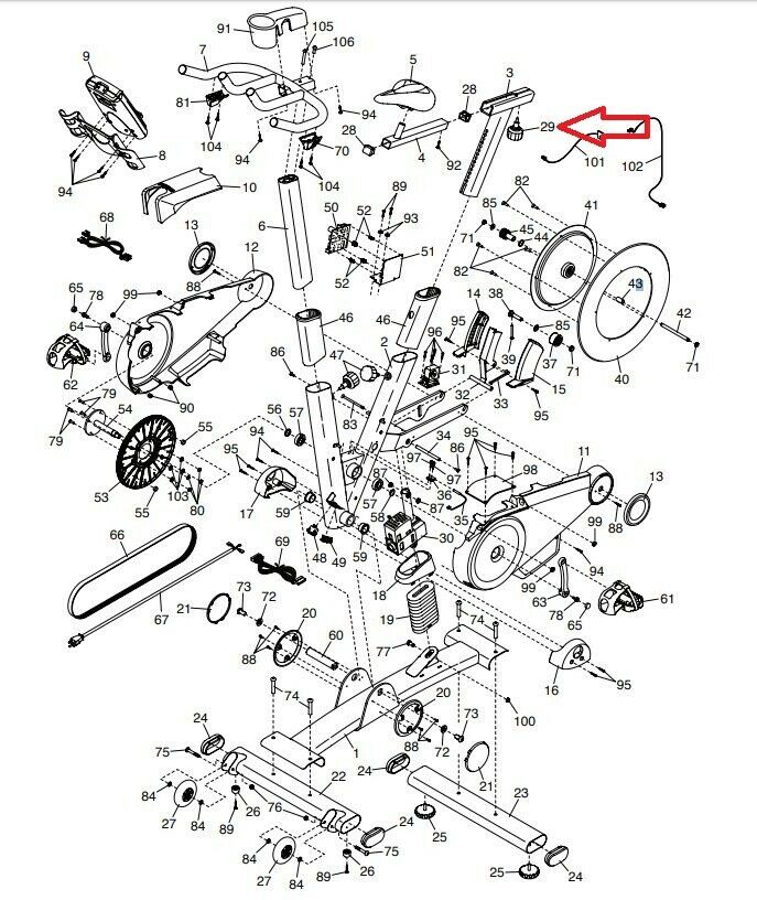 Proform spin sales bike parts