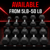 York Barbell PVC Hex Dumbbell with Chrome Ergonomic Handle – 5LB Single,