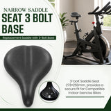 Schwinn Indoor Cycles Narrow Saddle Seat 3 Bolts Base L 273mm x W 250mm 1000514147 Formerly 004-1422