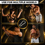 Steel Rope Snap Link Clip (Caribener) For Cable Gym Attachment Φ7 x 70mm Strength System