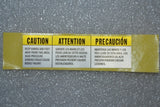 Horizon Fitness TM685 Treadmill PET English & French Warning Label 1000300795