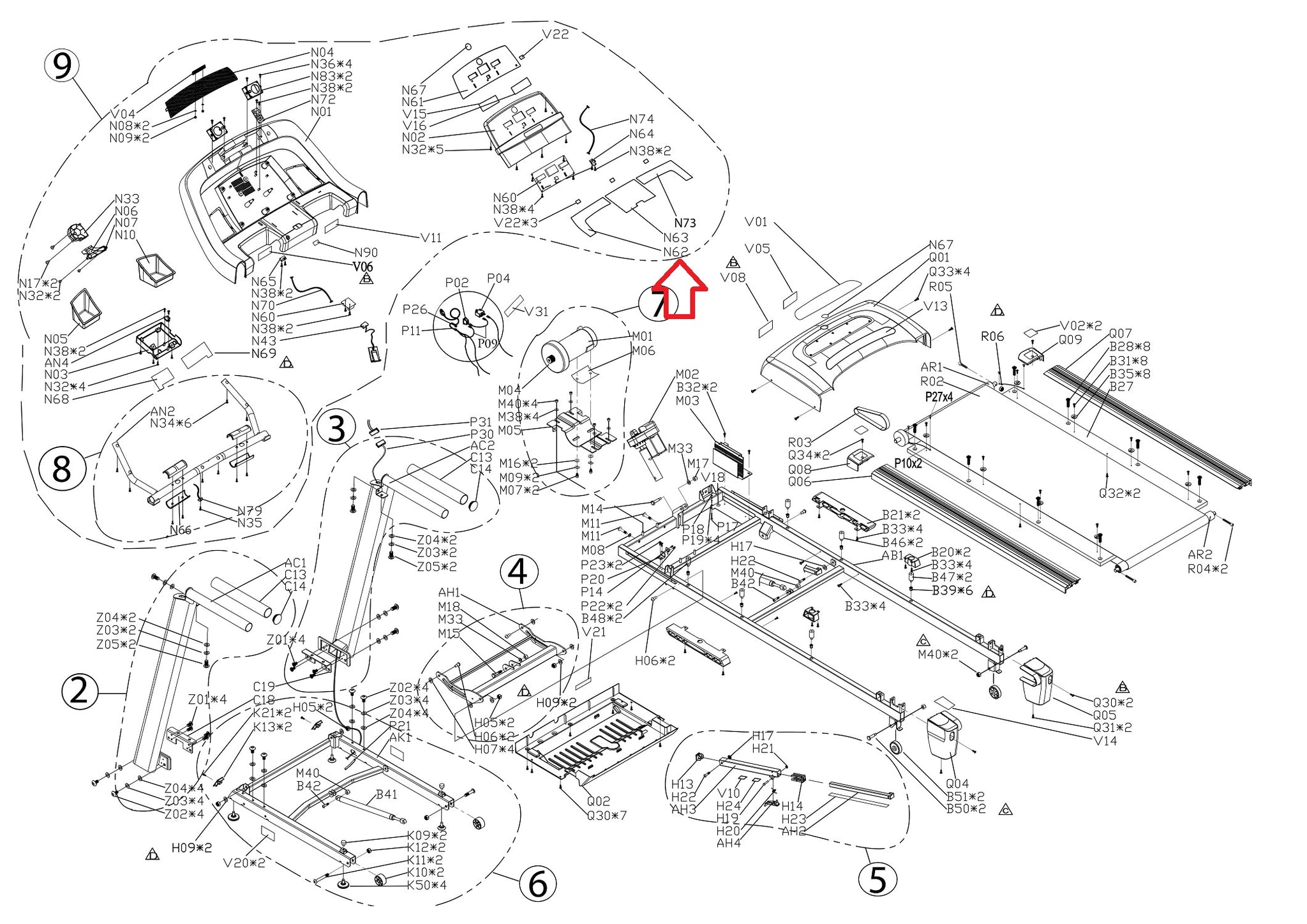 Horizon Fitness Ct5.2 T101 Treadmill Overlay Manipulate 2 1000113518