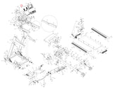 Horizon Fitness TM163 TM164 Treadmill Incline Membrane 10 Keys 019684-B