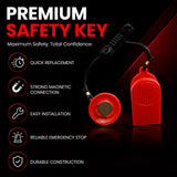 True Fitness Round Magnetic Safety Key 32mm (Body) 14mm Magnet Fits Treadmill Universal fit