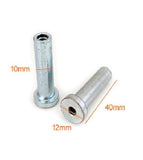 Strength System Cable Connector Flanged Stop 40mm Φ12mm OD Φ10mm ID Fit 4mm Gym Cable Wire Steel Rope