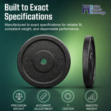York Barbell 1″ Standard Contour Cast Iron Weight Plate (2.5LB) – Solid Cast Iron – Fits 1-Inch Bars & Dumbbell Handles – Adjustable Weights for Strength Training, Home Gym & Fitness Workouts