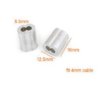 Sleeve Oval Crimp for 4mm Cable (or Bungee) Size 15.7 x 3.9 Strength System
