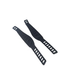 PVC Pedal Strap Pair 320 x 53mm Replacement Foot Straps with 2 Slot Anchor for Exercise Bike & Elliptical Indoor Cycle Pedal Straps Heavy Duty Fitness Equipment Replacement