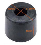 Weight Stack Rubber Bumper Strength Equipment OD 60mm H 48mm ID Hole 25mm