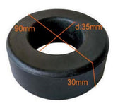 Weight Stack Rubber Bumper Strength Equipment OD 90mm H 30mm ID Hole 35mm
