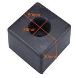 Weight Stack Rubber Bumper L 50mm & W 50mm & H 30mm & Diameter of Hole 20mm