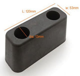 Weight Stack Rubber Bumper L 120mm x W 53mm & Diameter of Hole 13mm - Fitness Equipment