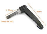 Seat Post Pin Size Of Black Knob 4.33" (110mm) - Thread Of Pin M10 - Pin Length 1-3-8" (35mm) Stationary Bike