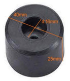Weight Stack Rubber Bumper OD 40mm & H 25mm & ID of Hole 16mm Strength System
