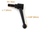 Seat Post Pin Size Of Black Knob 2-3-8" - Thread Of Pin M10 - Pin Length 1"