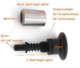 Pop Pin W/Ball Knob |1 3-4" Thread Pin, 3-4" 16 Fine & 3-4" 10 Coarse Thread, 1"