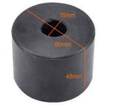 Round Rubber Bumper - Guide Rod Donut  Size D60 x d15 x H48 Strength System - Cable Gym