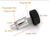 Cable Gym Pull Pop Pin knob 1-1-2" Thread of Pin 13-16" Fine Thread 1-4" Tip of Pin Dia  3-8"