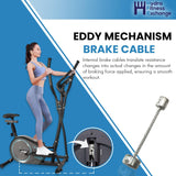 Elliptical or Bike Eddy Mechanism Internal Brake Cables 1.5"