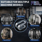 Gym Steel Rope Cable Slotted U Bracket End Size 47 x 26 x 23/10mmT Strength System
