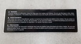 Vision Horizon Fitness TM746 TM499 TM758 TM1000 TM742B Treadmill Warning Label 1000219244