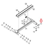 Horizon Fitness Elliptical Link Arm Black Endcap 1000103023