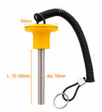 Magnetic Weight Stack Pin For Cable Gym 50mm Knob Diameter 10mm Length 70mm For Commercial & Home Gym Strength stack pins pop knobs