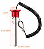 Magnetic Red Weight Stack Pin For Cable Gym Commercial & Home Gym Pins Pop Knob