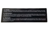 Vision Horizon Fitness TM746 TM499 TM758 TM1000 TM742B Treadmill Warning Label 1000219244